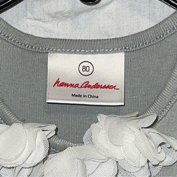 Hanna Andersson Gray Ruffle Dress - Picture 3 of 6